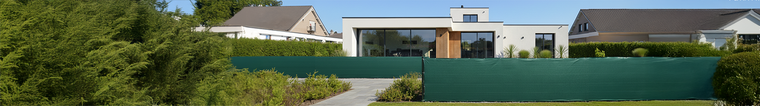 brise-vue de jardin en toile verte